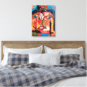 Perception Collage Stretted Canvas Print (Insitu (Slaapkamer))