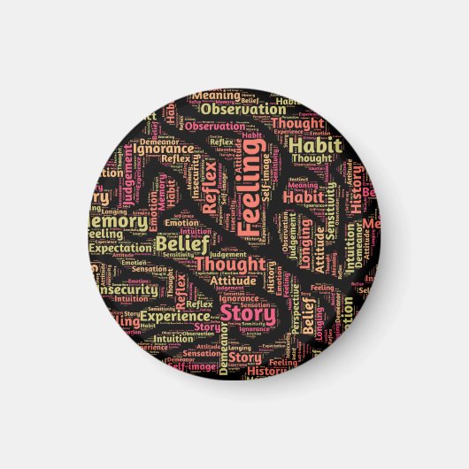 Perception Inspirerend Word Art Magneet (Voorkant)