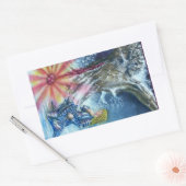 PERCEVAL EN VISIE VAN DE HOOGSTE GRAIL RECHTHOEKIGE STICKER (Envelop)