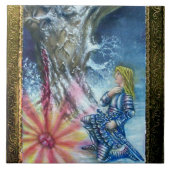 PERCEVAL EN VISIE VAN DE HOOGSTE GRAIL TEGELTJE (Voorkant)