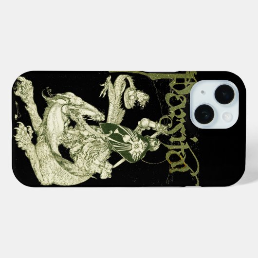 PERCEVAL FIGHTING DRAGON,VRAGENHOLY GRAIL Fantasy Case-Mate iPhone Case (Achterkant (horizontaal))