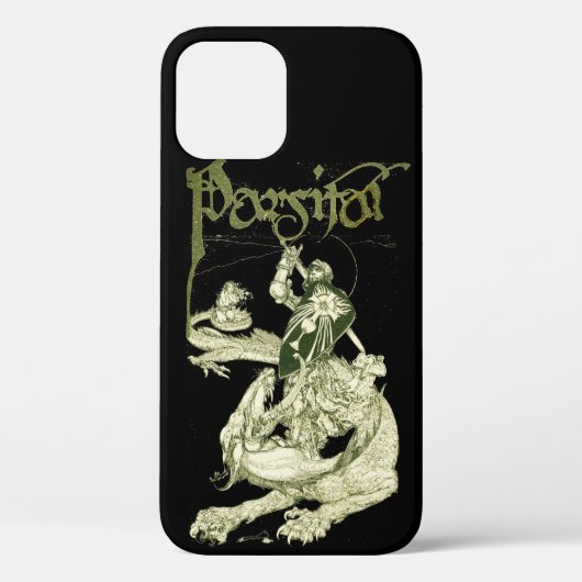 PERCEVAL FIGHTING DRAGON,VRAGENHOLY GRAIL Fantasy Case-Mate iPhone Case (Achterkant)