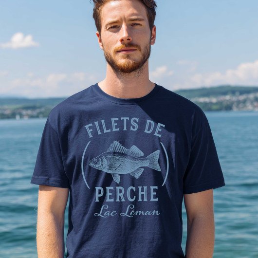 Perch Fillets Filets de Perch Lake Geneva T-shirt
