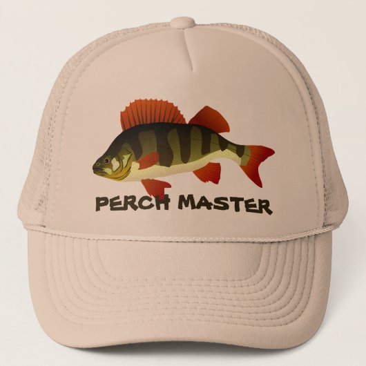 Perch Master Trucker Hat Pet (Voorkant)