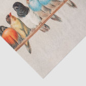 Perch of Birds waterverf Wildlife natuur Tissuepapier (Detail)