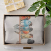 Perch of Birds waterverf Wildlife natuur Tissuepapier (Geschenk)
