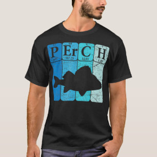Perch Periodieke Tafelelementen Zeevruchten Perch T-shirt