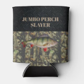 Perch Vissen Camo Ice Vist Bierhouder Blikjeskoeler (Voorkant)