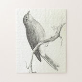 Perchage d'oiseaux sur un puzzle de branche (Vertical)