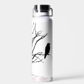 Perché sur l'arbre Bouteille d'eau corbeau noir (Arrière)