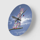 Perched Round Clock Ronde Klok (Hoek)