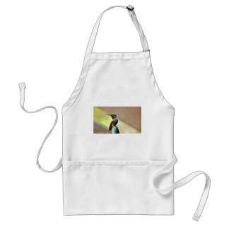 Perched Ruby en Green Little Hummingbird Standaard Schort