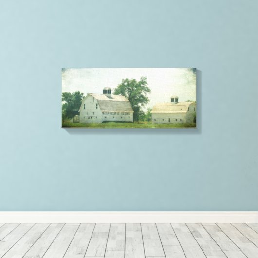Percheron Barn Canvas Afdruk (Insitu (Houten vloer))