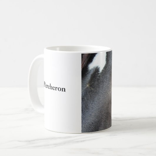 Percheron cheval mug (Devant gauche)