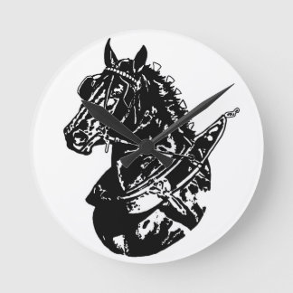 Percheron Draft Horse Wall Clock Ronde Klok