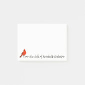 Perching Cardinal Personnaliser Post-it Notes (Devant)