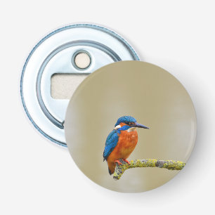 Perching Kingfisher Button Flesopener
