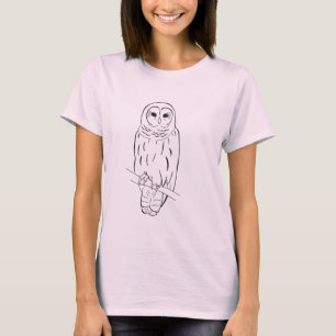 Perching Owl werelds organische t-shirt