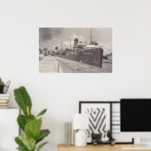  Percival Roberts Jr in Soo Locks POSTER (Thuiskantoor)