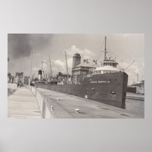  Percival Roberts Jr in Soo Locks POSTER (Voorkant)