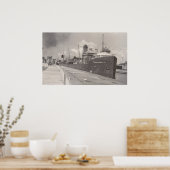  Percival Roberts Jr in Soo Locks POSTER (Keuken)