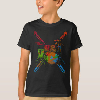 Percussie Drum Set Drummer Drums T-shirt