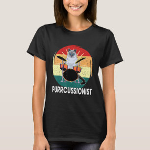 Percussie Drummer Drummen Gezegde I Kitten T-shirt