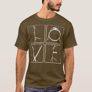 Percussie Valentijnsdag Muziek Gift Drums T-shirt
