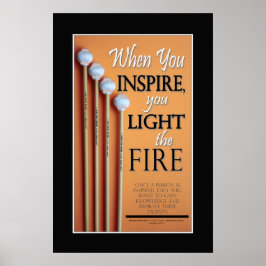 Percussion Music citeert Inspirerend Poster