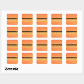 Percussionaholic Life Square Sticker (Vel)