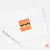 Percussionaholic Life Square Sticker (Envelop)