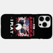 Percussionist drummer American Flag Patriotic Case-Mate iPhone Case (Achterkant (horizontaal))