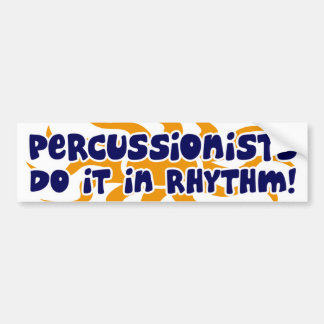 Percussionistisch ritme bumpersticker
