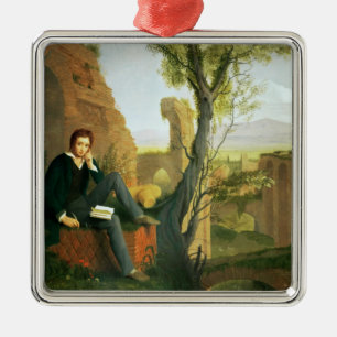 Percy Bysshe Shelley 1845 Metalen Ornament