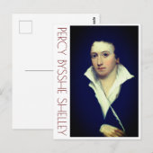 Percy Bysshe Shelley Briefkaart (Voorkant / Achterkant)