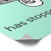 Percy Penguin "Brain.exe Has Stopped" Poster (Coin)