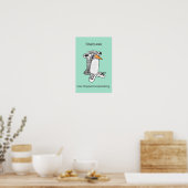 Percy Penguin "Brain.exe Has Stopped" Poster (Cuisine)