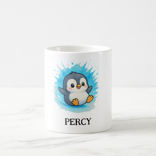 Percy Penguin Mug – Custom Cute Animal Name Gift (Centre)