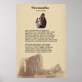 Percy Shelley's Ozymandias Poem Poster