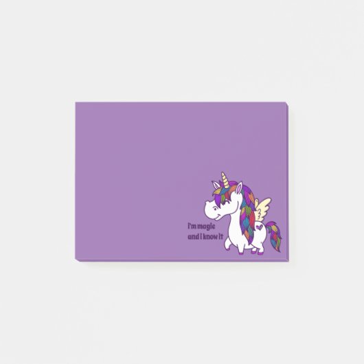 Percy the Polned Unicorn Post-it® Notes (Voorkant)