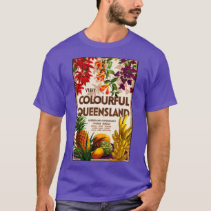 Percy Trompf 19021964 Visit kleurful Queensland V T-shirt