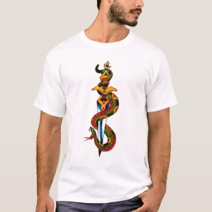 Percy Waters Snake en dagger T-shirt