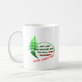 Perdez-vous dans la forêt Mug drôle (Gauche)