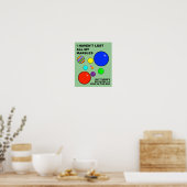 Perdre la boule Affiche drôle enseigne (Cuisine)