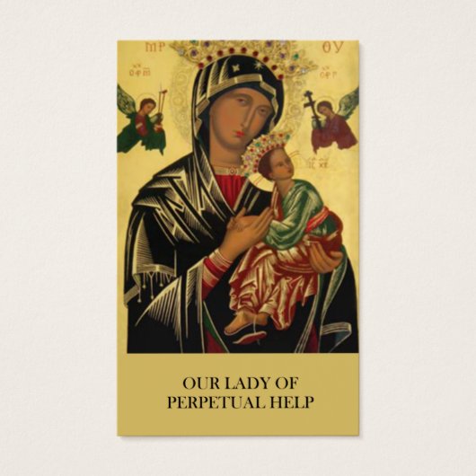 Perdre Notre Dame Perpetual Aide Prière Cartes de  (Devant)