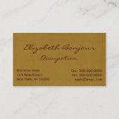 Perdre sa tête ~ Carte de visite (Dos)