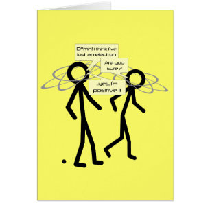 Perdre une blague Electron - note blanche / carte