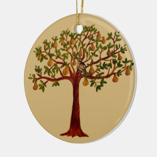 Perdrix dans un ornement de poirier (Gauche)