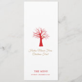 Perdrix d'événement de Noël dans le menu de l'arbr (Devant)