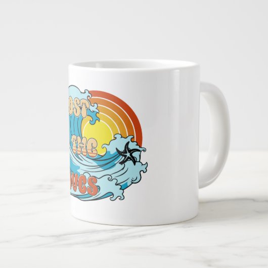 Perdu dans la tasse des vagues (Devant droit)